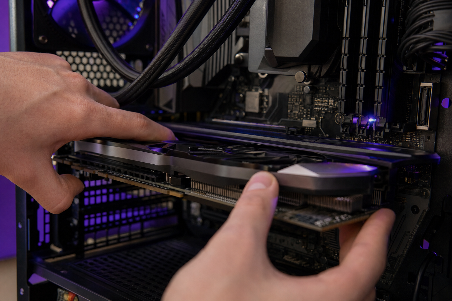 Installation d'une carte graphique lors d'une mise à niveau de PC